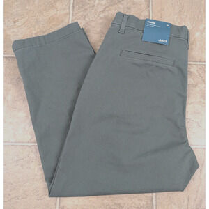 New Jag sz 14 Maddie style Pants mid rise Capri 24" inseam olive green 3244